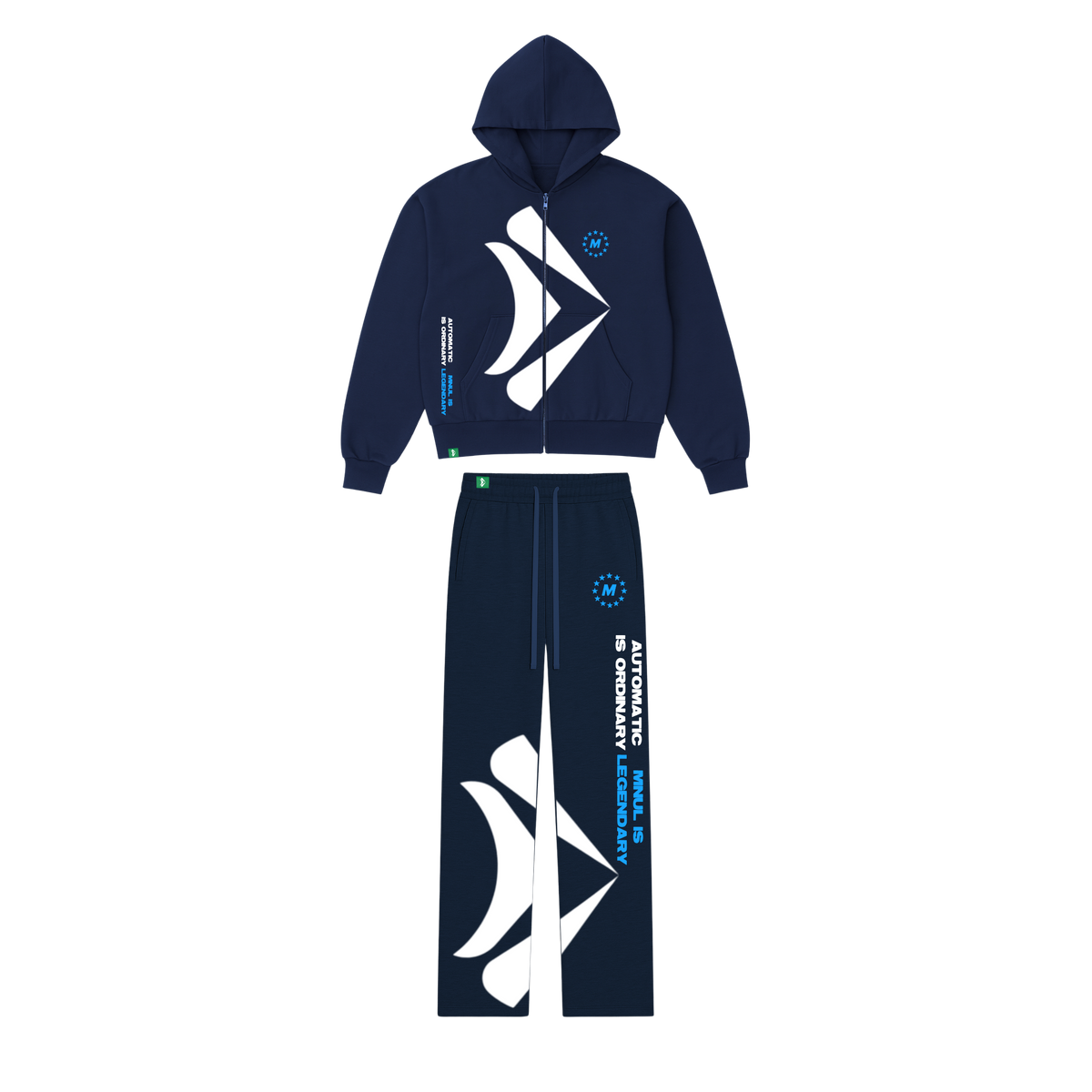 MNUL Is Legendary Luxury Zip Hoodie Set