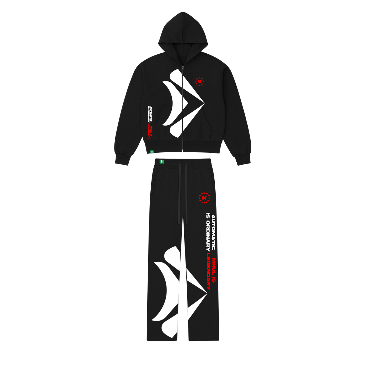 MNUL Is Legendary Luxury Zip Hoodie Set