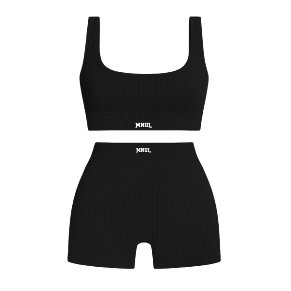 MNUL Ribbed Athletic Workout Set