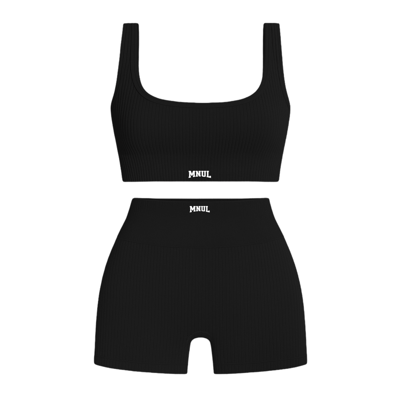 MNUL Ribbed Athletic Workout Set