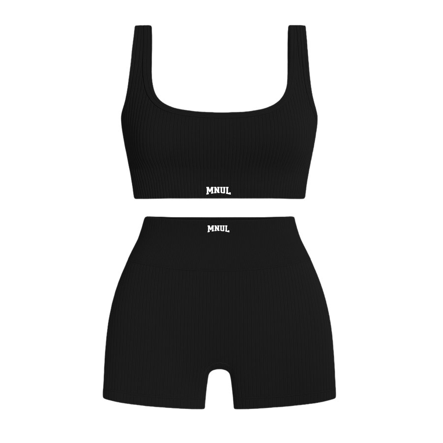 MNUL Ribbed Athletic Workout Set