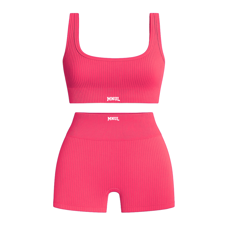 MNUL Ribbed Athletic Workout Set