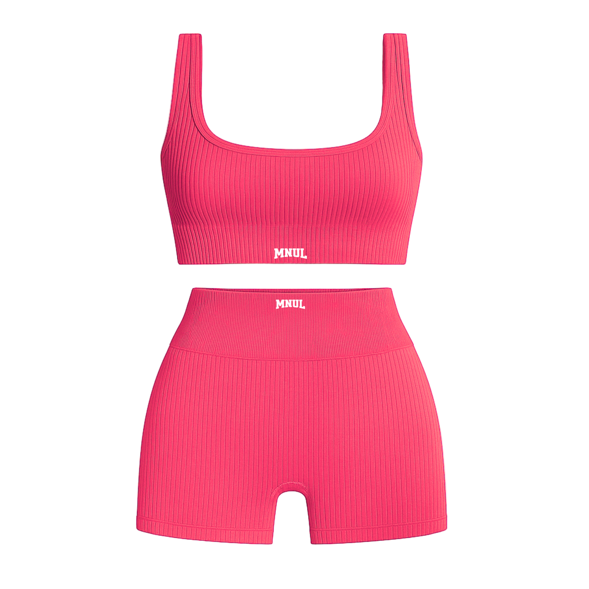 MNUL Ribbed Athletic Workout Set