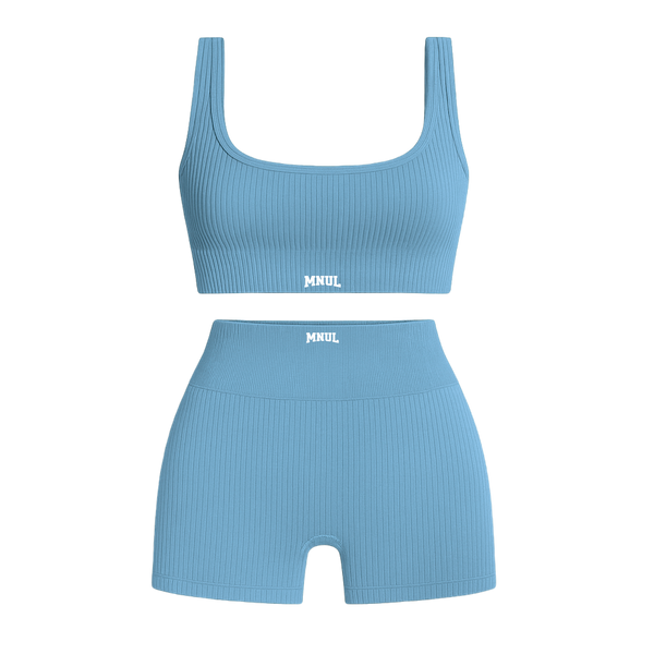 MNUL Ribbed Athletic Workout Set