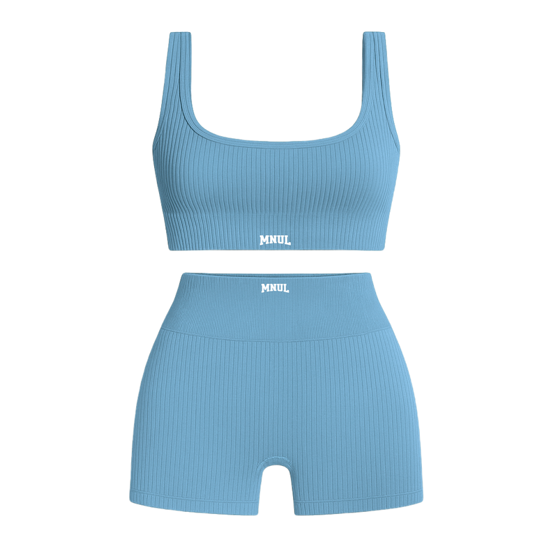 MNUL Ribbed Athletic Workout Set